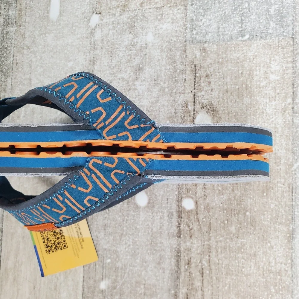 La Sportiva Mens Swing Sandals Sz 7.5 Space Blue Maple Slip On Flip Flops Thong
